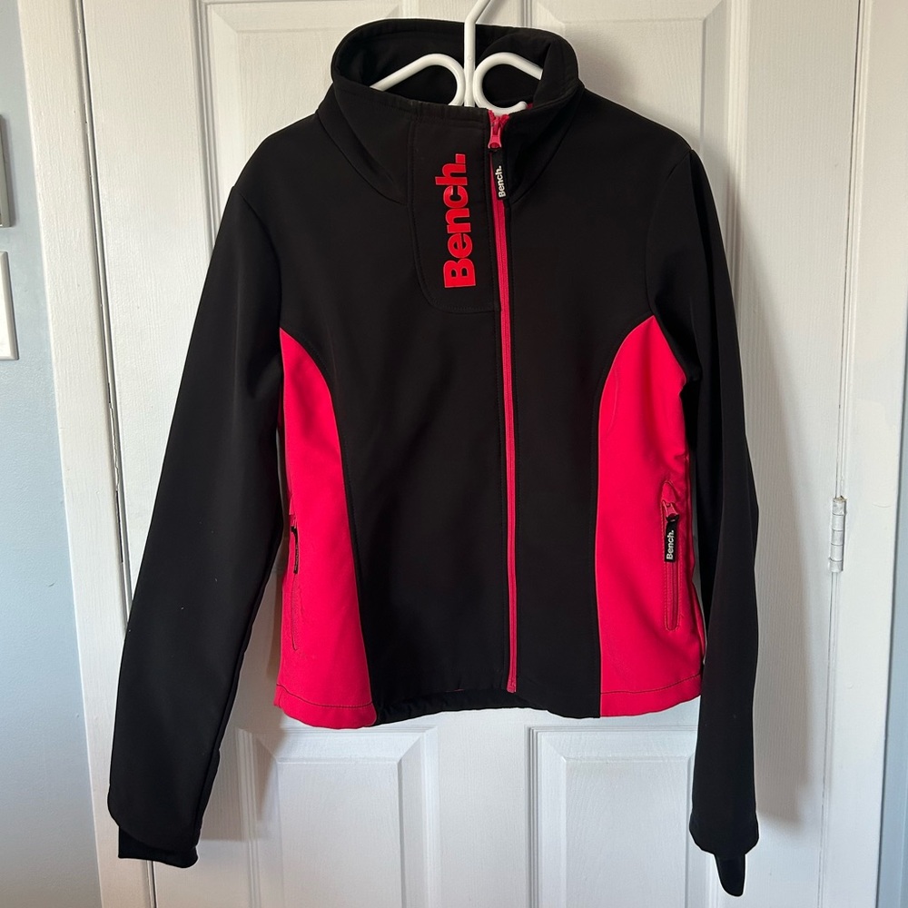 ✨ Bench Women’s Coat – Size XL (US 12) – Pink & Black – Good Condition ✨